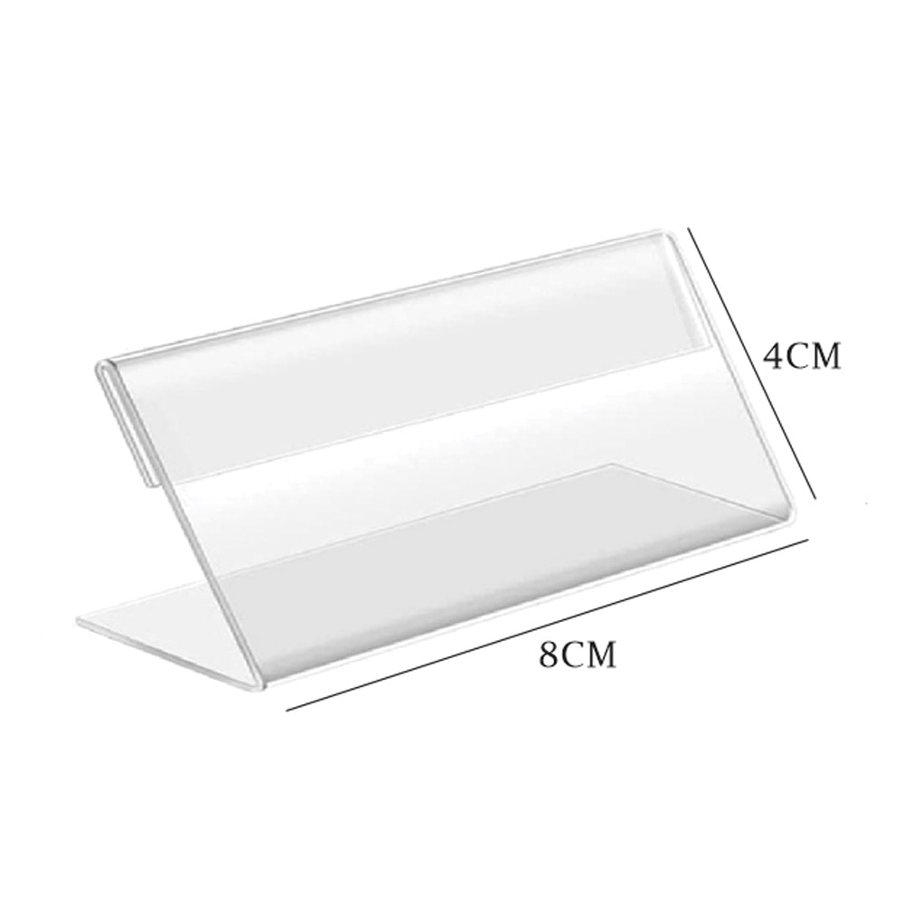 Porta Preço em Acrílico 8x4cm Porta Preço em Acrílico 8x4cm