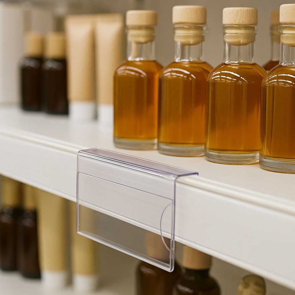 Porta Preço Modelo L Reto 10x2cm Porta Preço Modelo L Reto 10x2cm