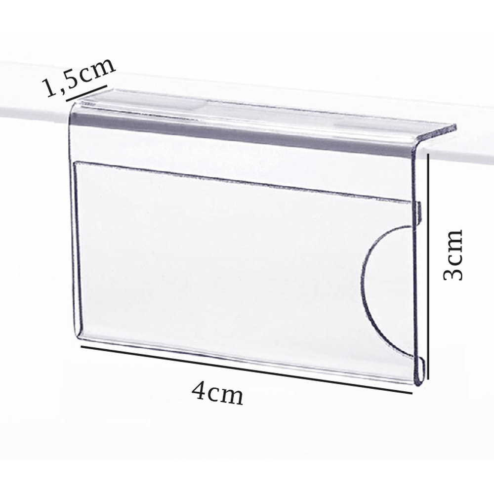 Porta Preço Modelo L Reto 4x3cm Porta Preço Modelo L Reto 4x3cm