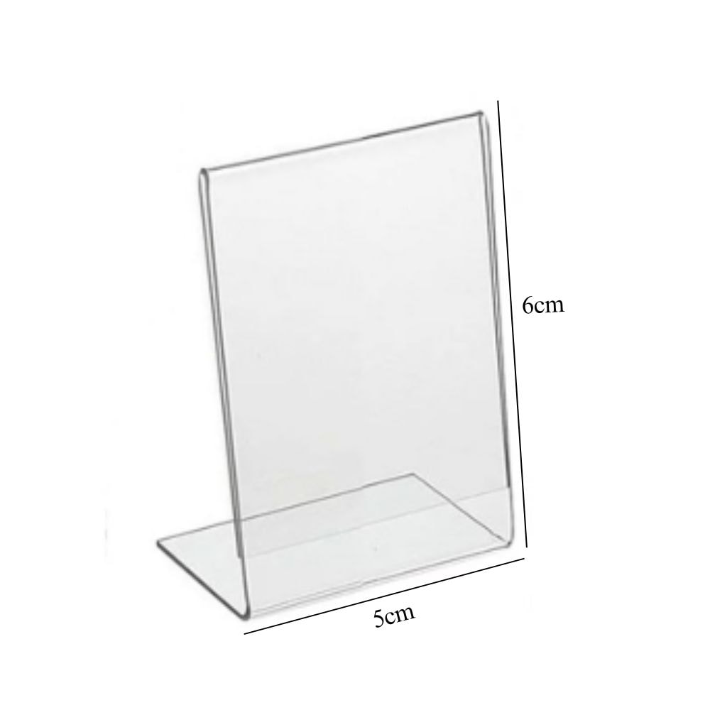 Porta Preço Modelo L Vertical 5x6cm Porta Preço Modelo L Vertical 5x6cm