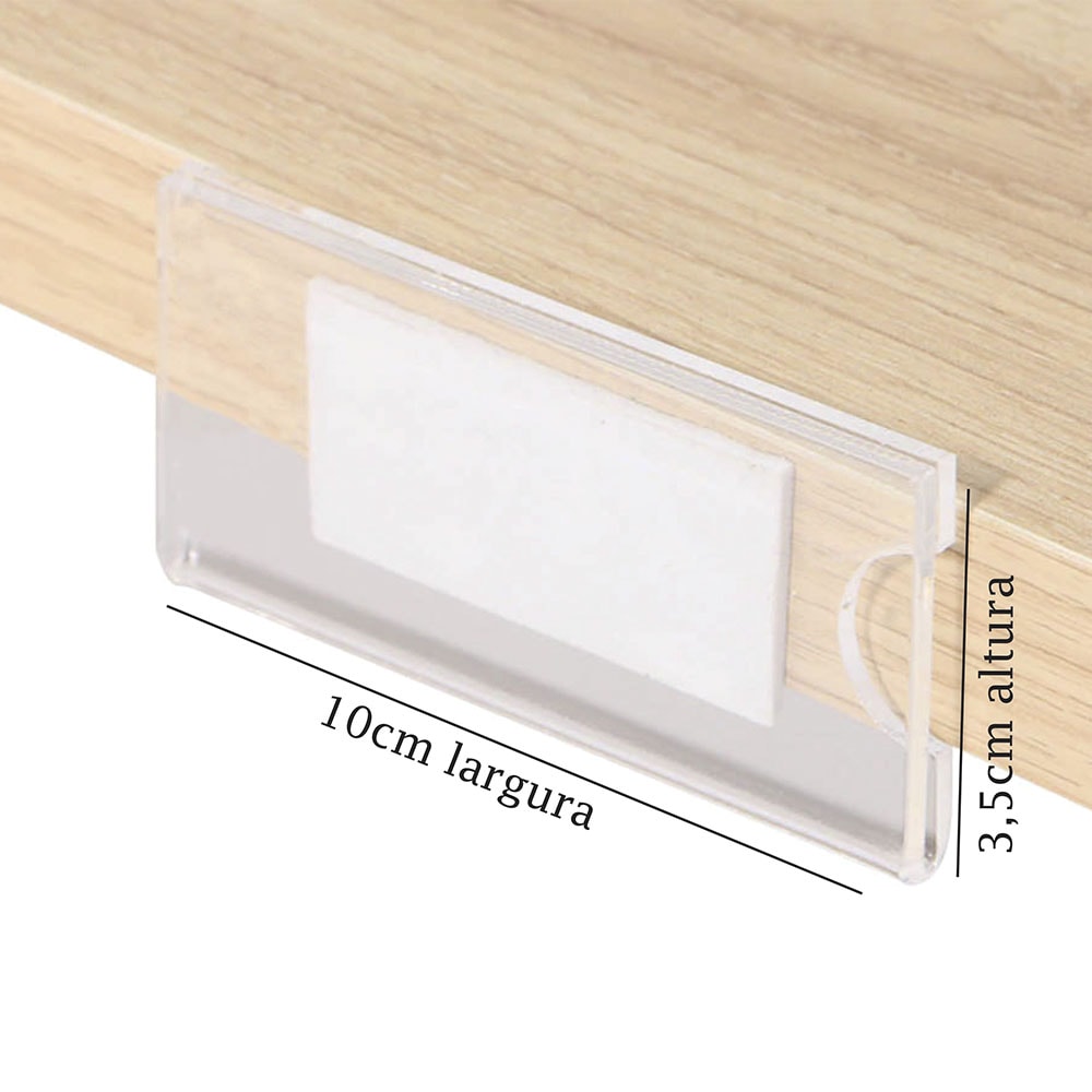 Porta Preço Modelo U 10x3,5cm Porta Preço Modelo U 10x3,5cm