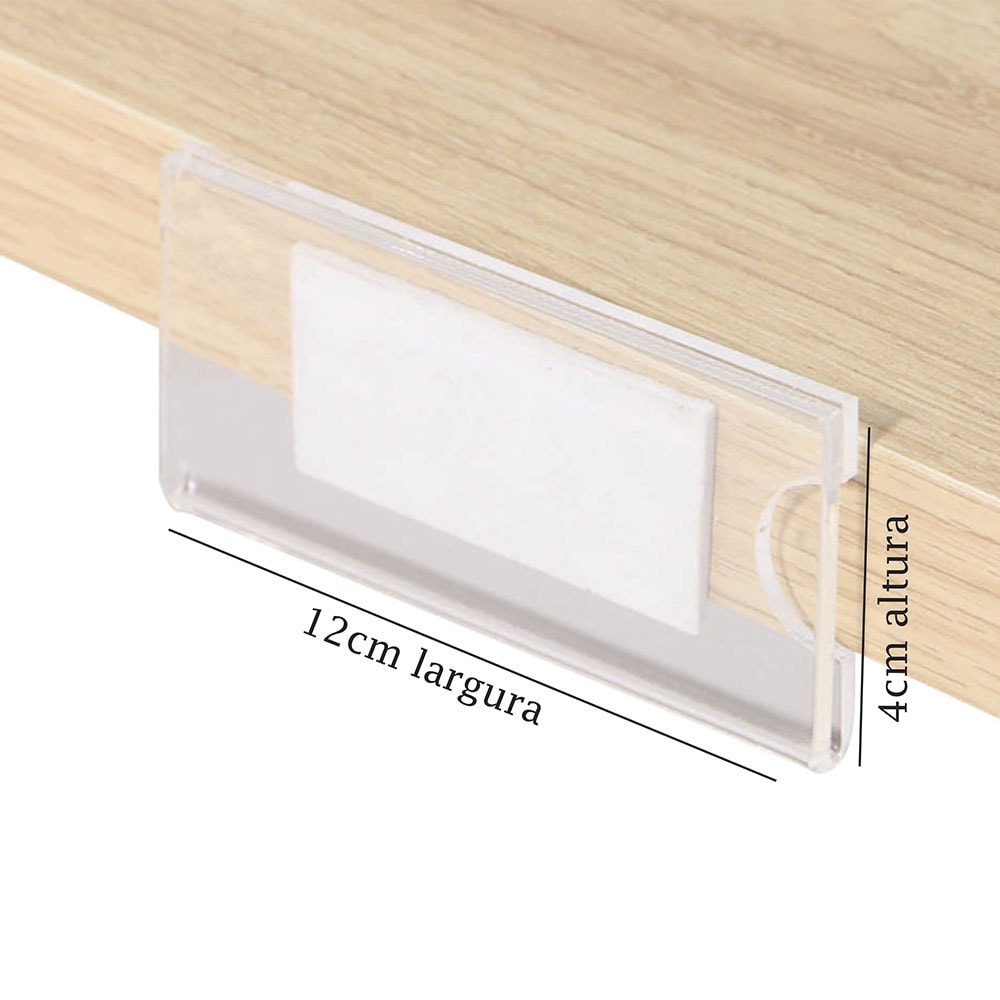 Porta Preço Modelo U 12x4cm Porta Preço Modelo U 12x4cm