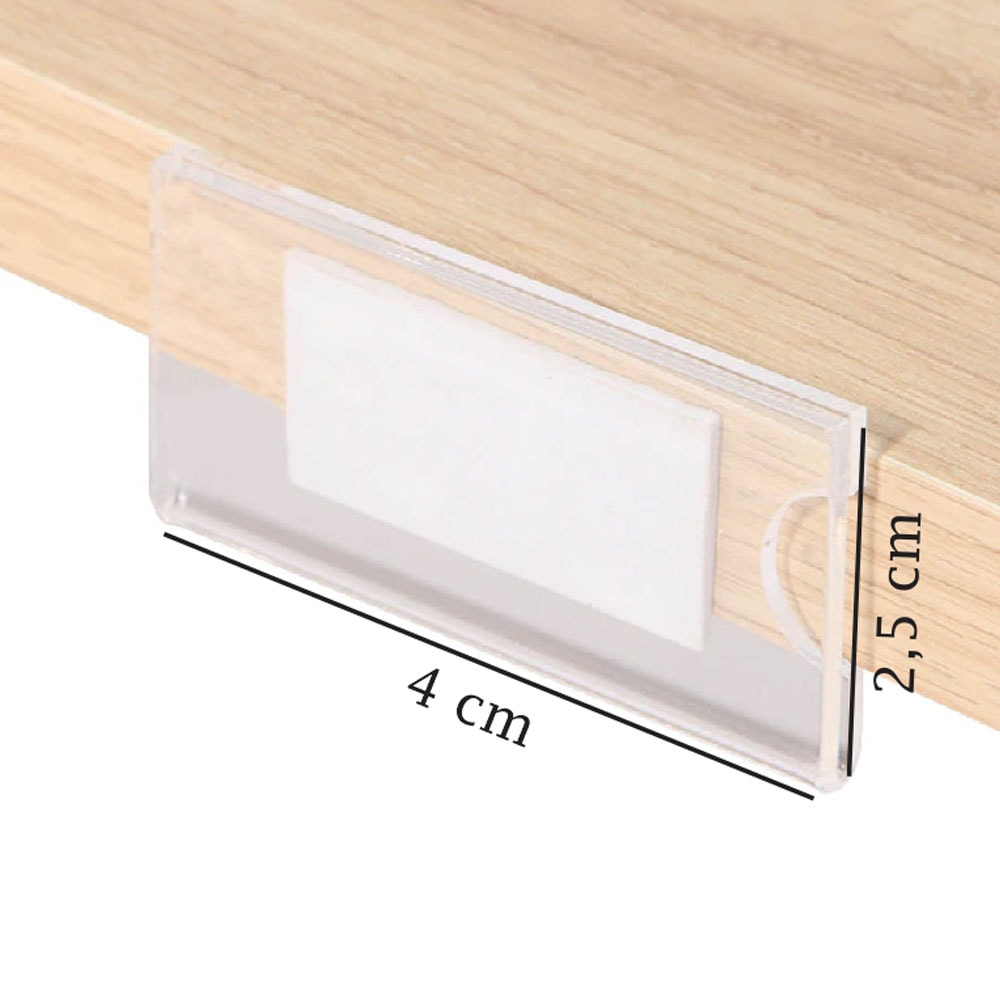 Porta Preço Modelo U 4x2,5cm Porta Preço Modelo U 4x2,5cm