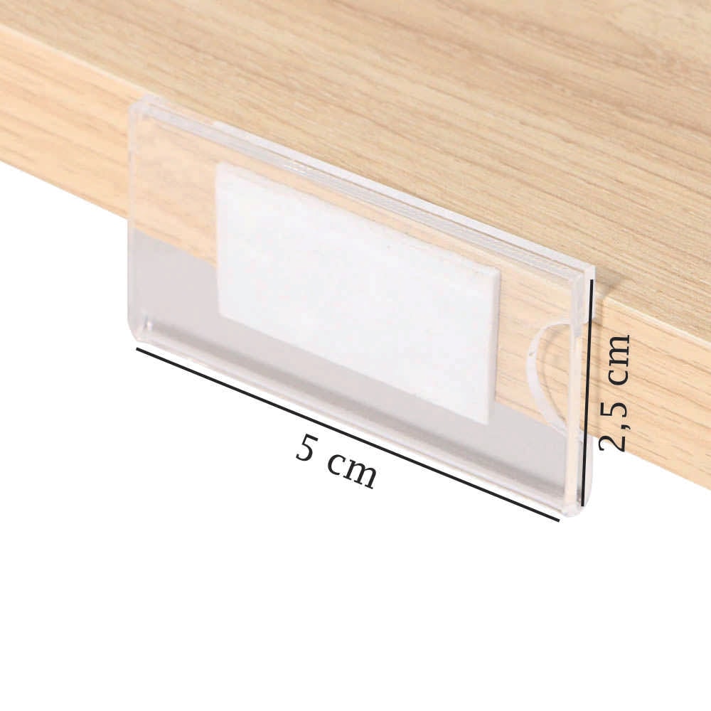 Porta Preço Modelo U 5x2,5cm Porta Preço Modelo U 5x2,5cm