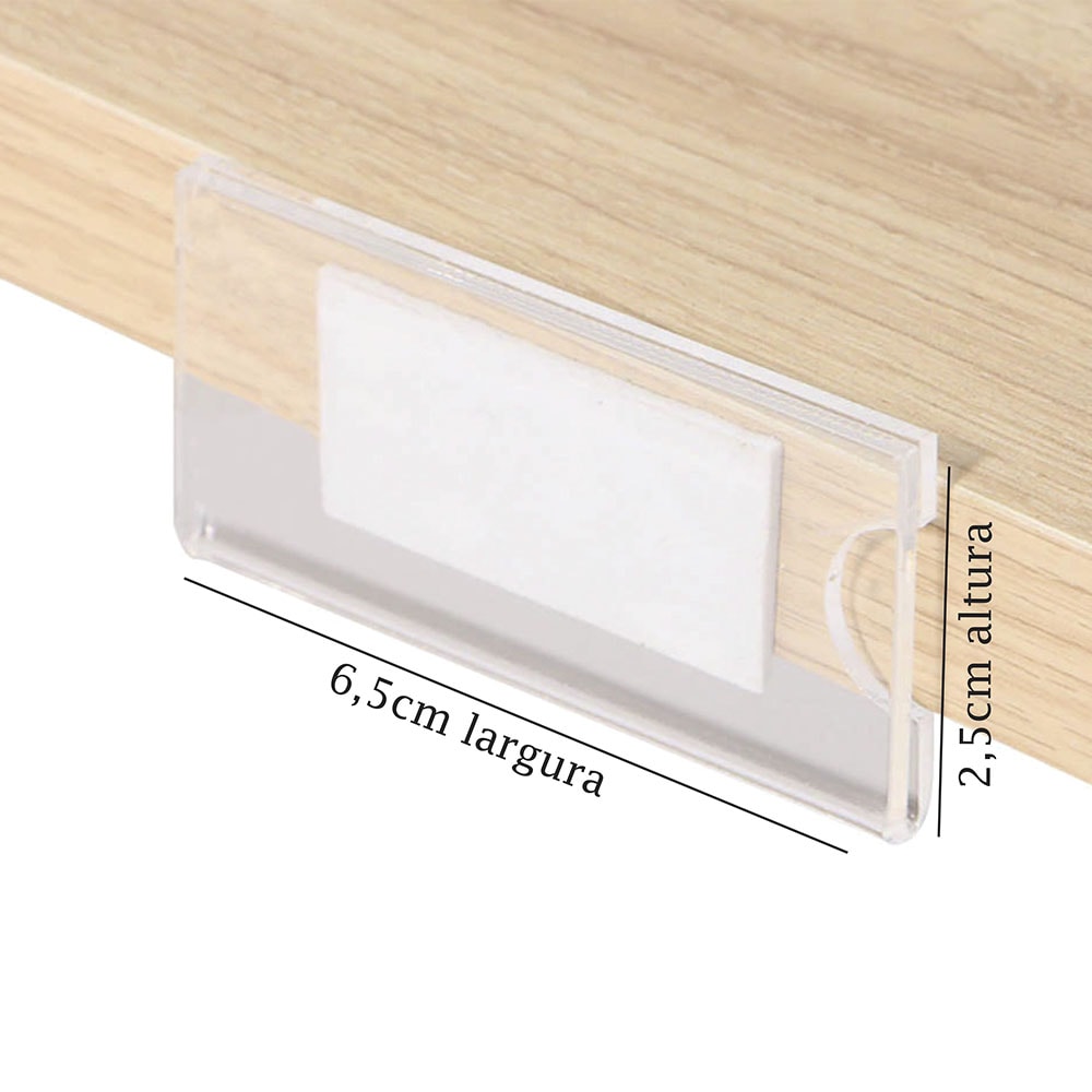 Porta Preço Modelo U 6,5x2,5cm Porta Preço Modelo U 6,5x2,5cm