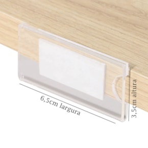 Porta Preço Modelo U 6,5x3,5cm