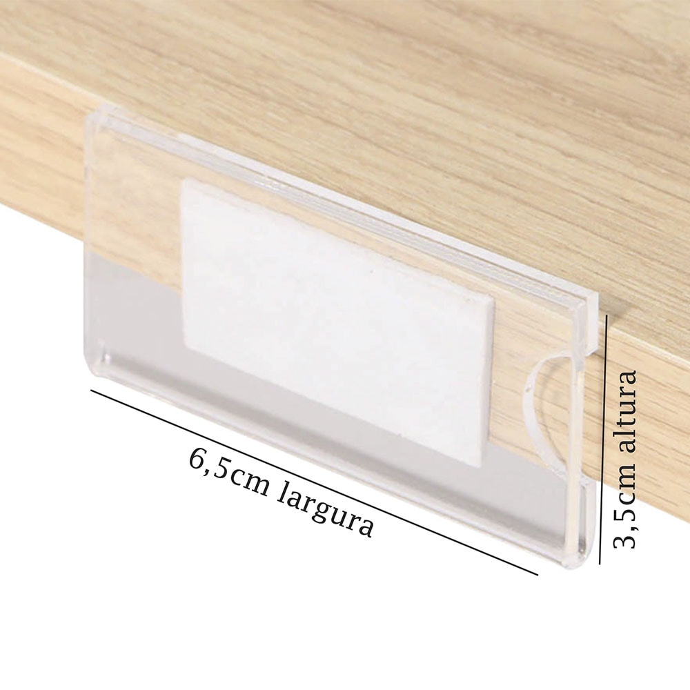 Porta Preço Modelo U 6,5x3,5cm Porta Preço Modelo U 6,5x3,5cm