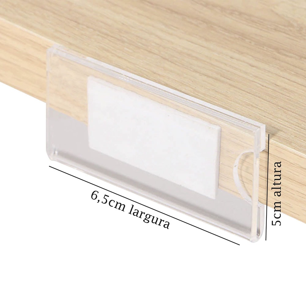 Porta Preço Modelo U 6,5x5cm Porta Preço Modelo U 6,5x5cm