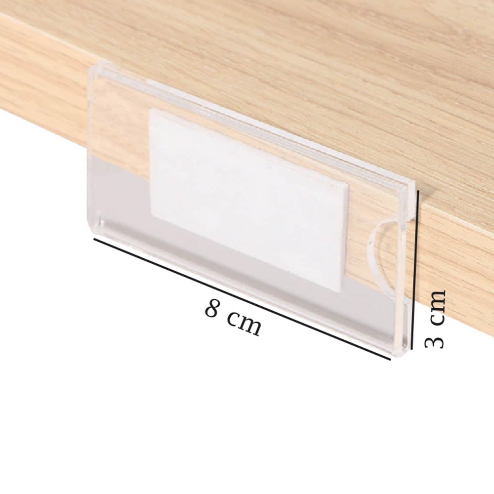 Porta Preço Modelo U 8x3cm Porta Preço Modelo U 8x3cm