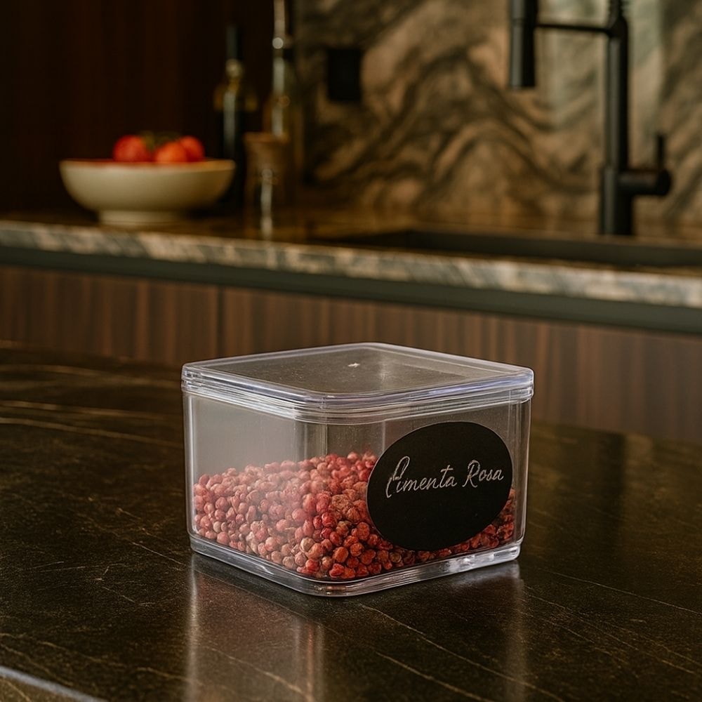 Porta Tempero em Acrílico Individual Porta Tempero em Acrílico Individual