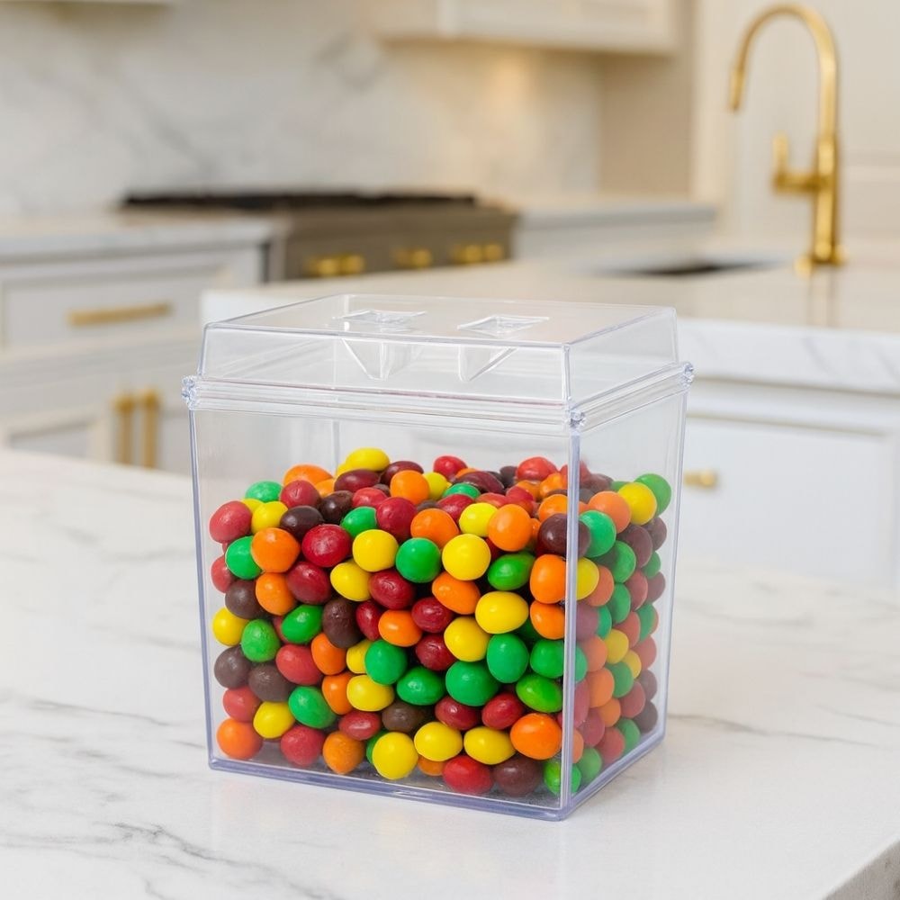 Pote em Acrílico 1.5 Litros para Doces e Grãos