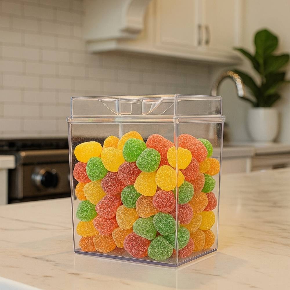 Pote em Acrílico 1.5 Litros para Doces e Grãos