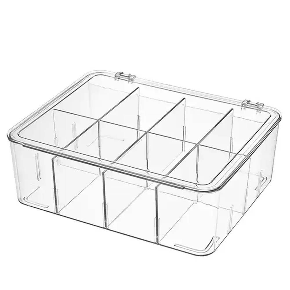 Pote em Acrílico 6 Litros com Divisórias Removíveis Pote em Acrílico 6 Litros com Divisórias Removíveis