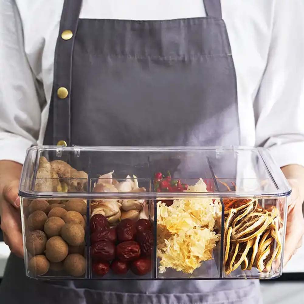 Pote em Acrílico 6 Litros com Divisórias Removíveis Pote em Acrílico 6 Litros com Divisórias Removíveis