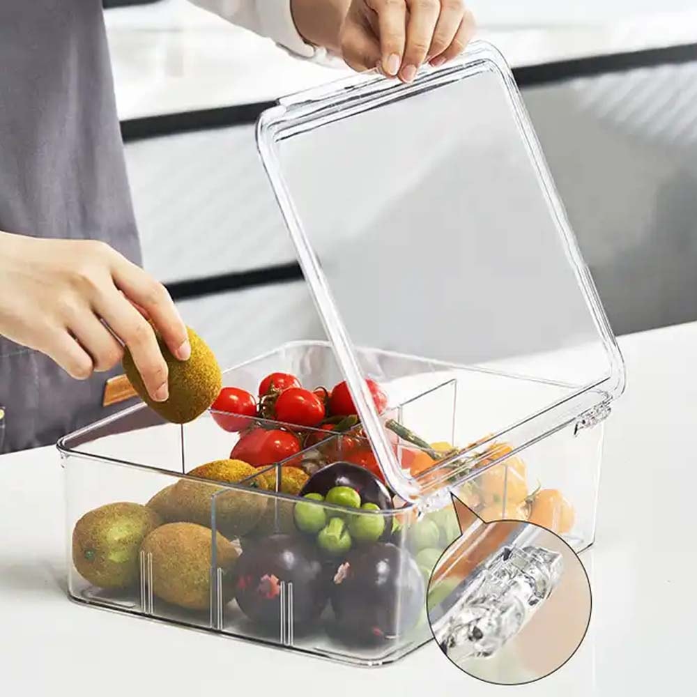 Pote em Acrílico 6 Litros com Divisórias Removíveis Pote em Acrílico 6 Litros com Divisórias Removíveis