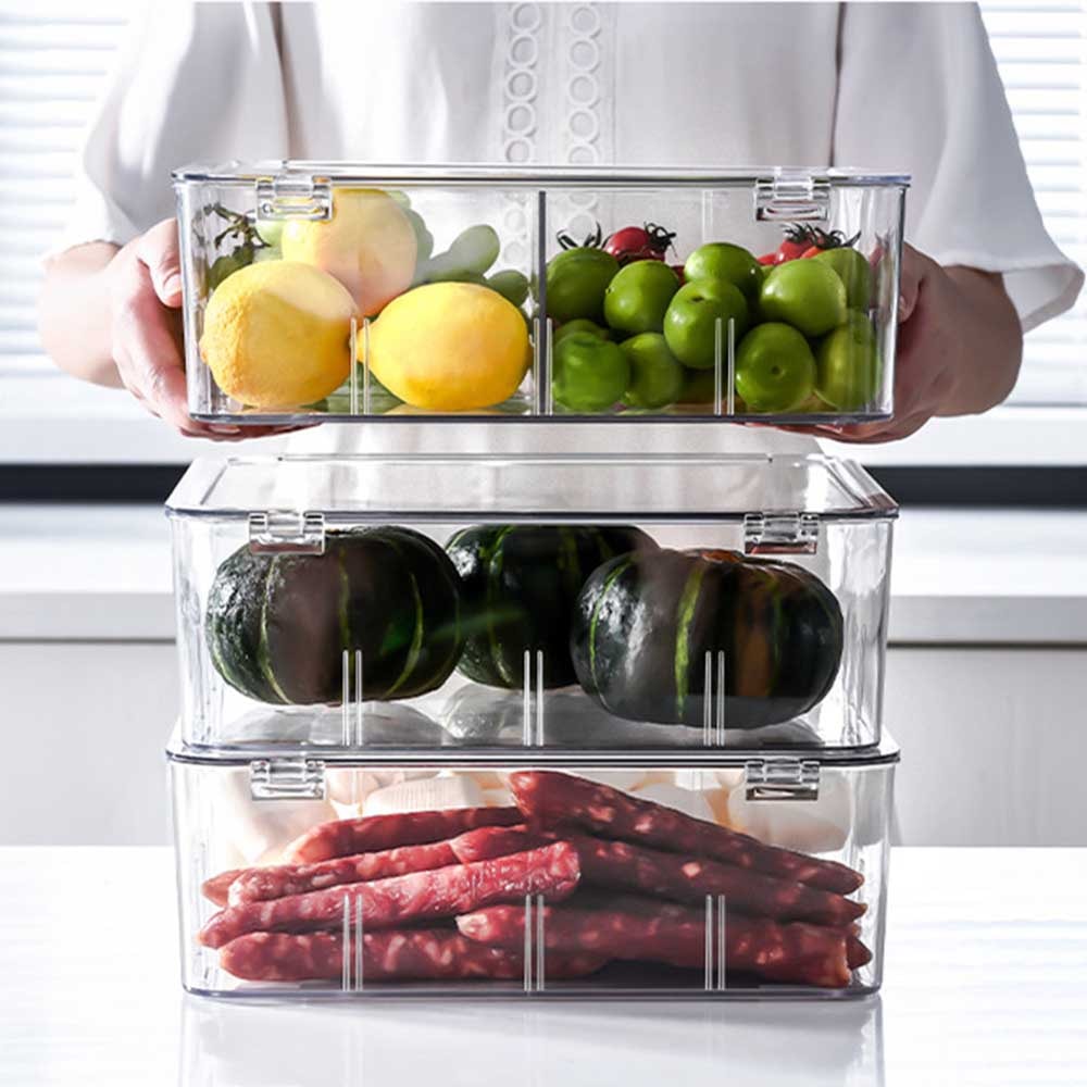 Pote em Acrílico 6 Litros com Divisórias Removíveis Pote em Acrílico 6 Litros com Divisórias Removíveis