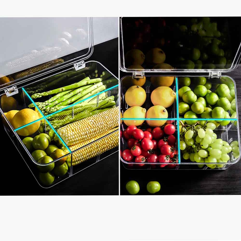 Pote em Acrílico 6 Litros com Divisórias Removíveis Pote em Acrílico 6 Litros com Divisórias Removíveis