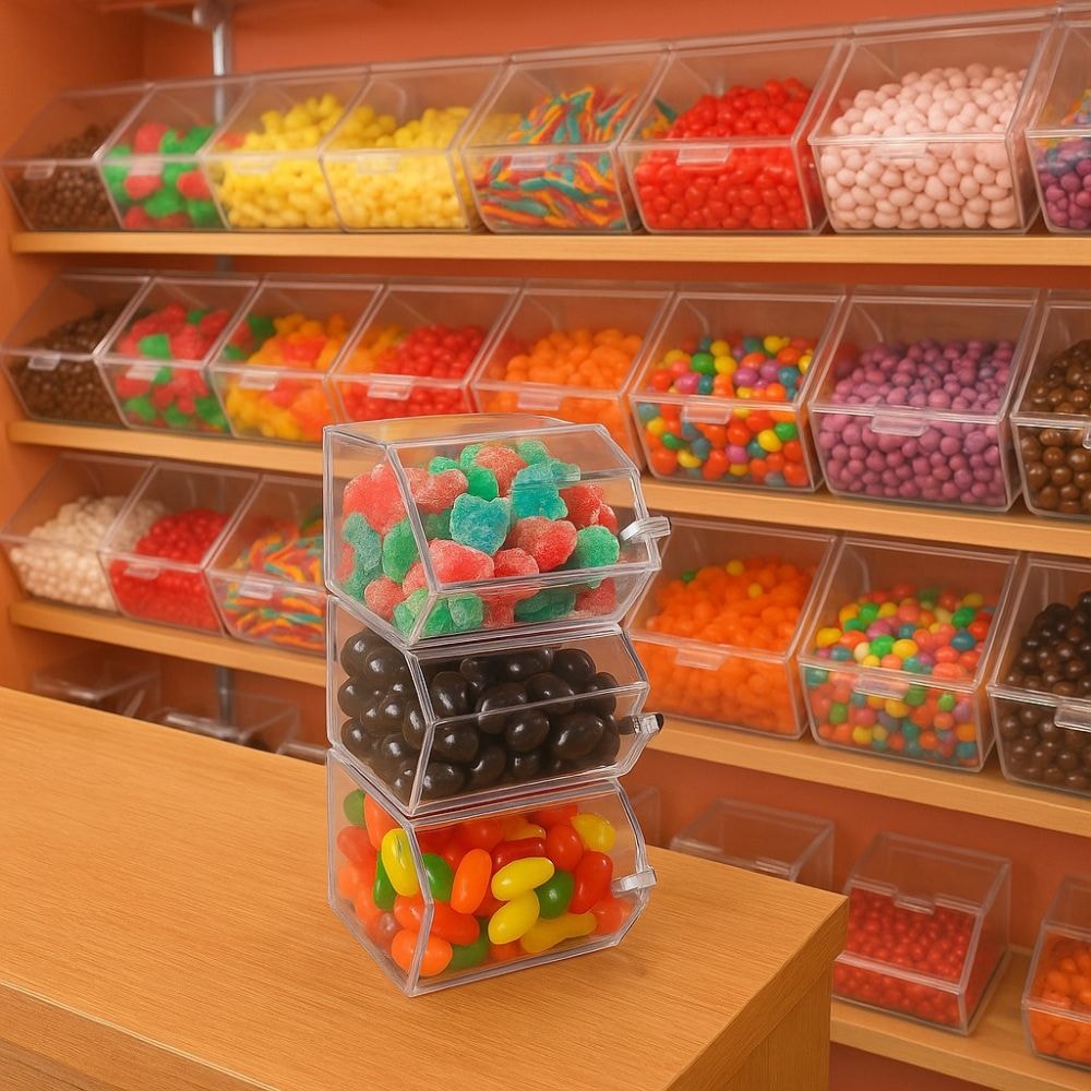 Pote em Acrílico 675ml para Doces e Grãos