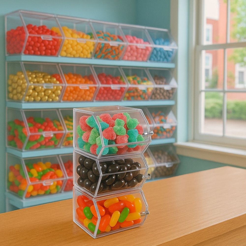 Pote em Acrílico 675ml para Doces e Grãos