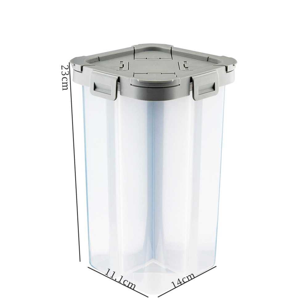 Pote Hermético 2.3 Litros Com 4 Divisórias Pote Hermético 2.3 Litros Com 4 Divisórias