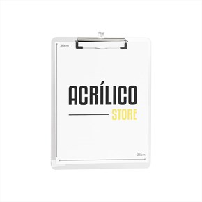 Prancheta de Acrílico A4 (21x30cm)