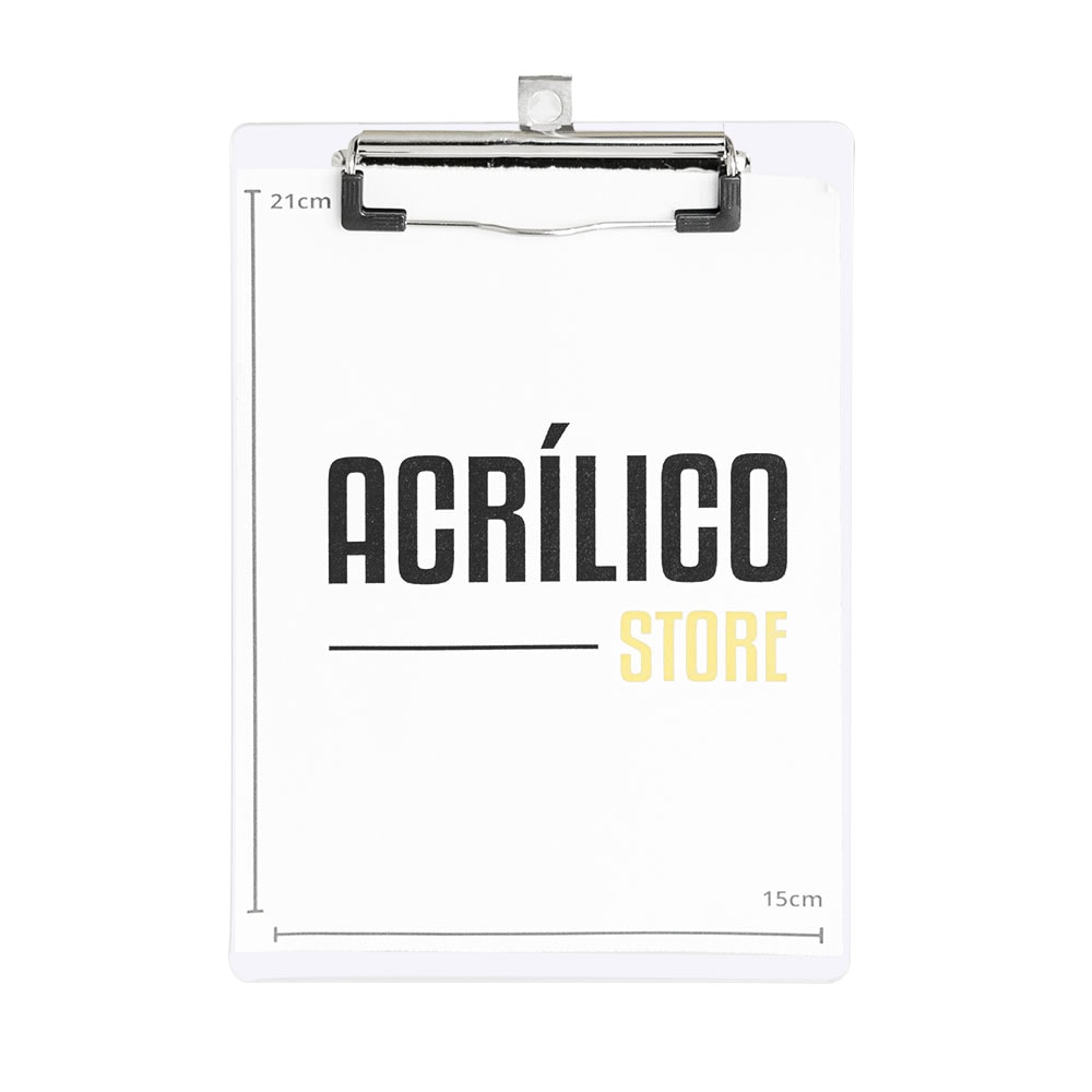 Prancheta de Acrílico A5 (15x21cm) Prancheta de Acrílico A5 (15x21cm)