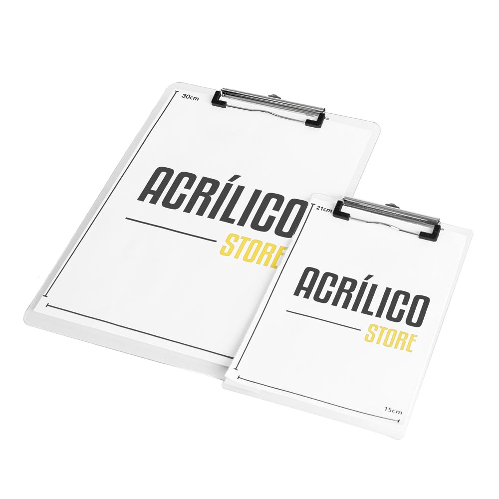 Prancheta de Acrílico A5 (15x21cm) Prancheta de Acrílico A5 (15x21cm)