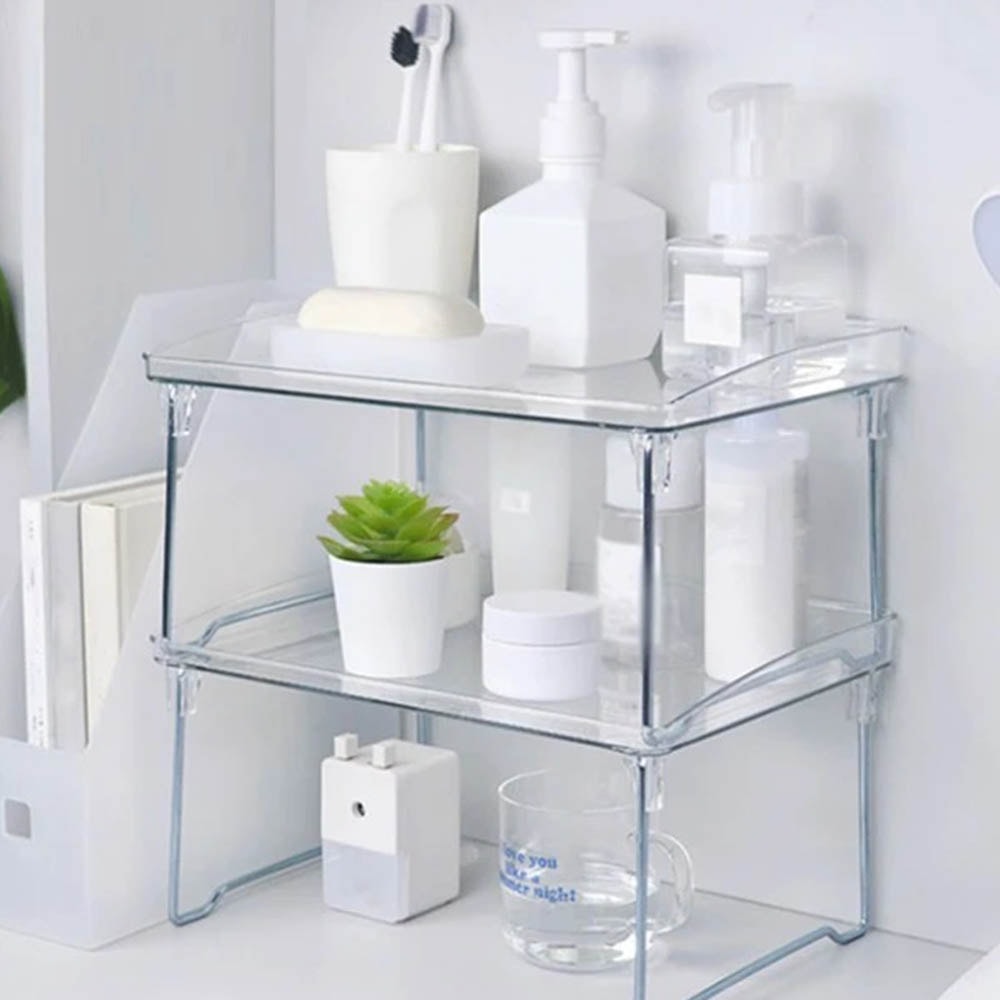 Prateleira Organizadora de Cosméticos em Acrílico Dobrável Prateleira Organizadora de Cosméticos em Acrílico Dobrável
