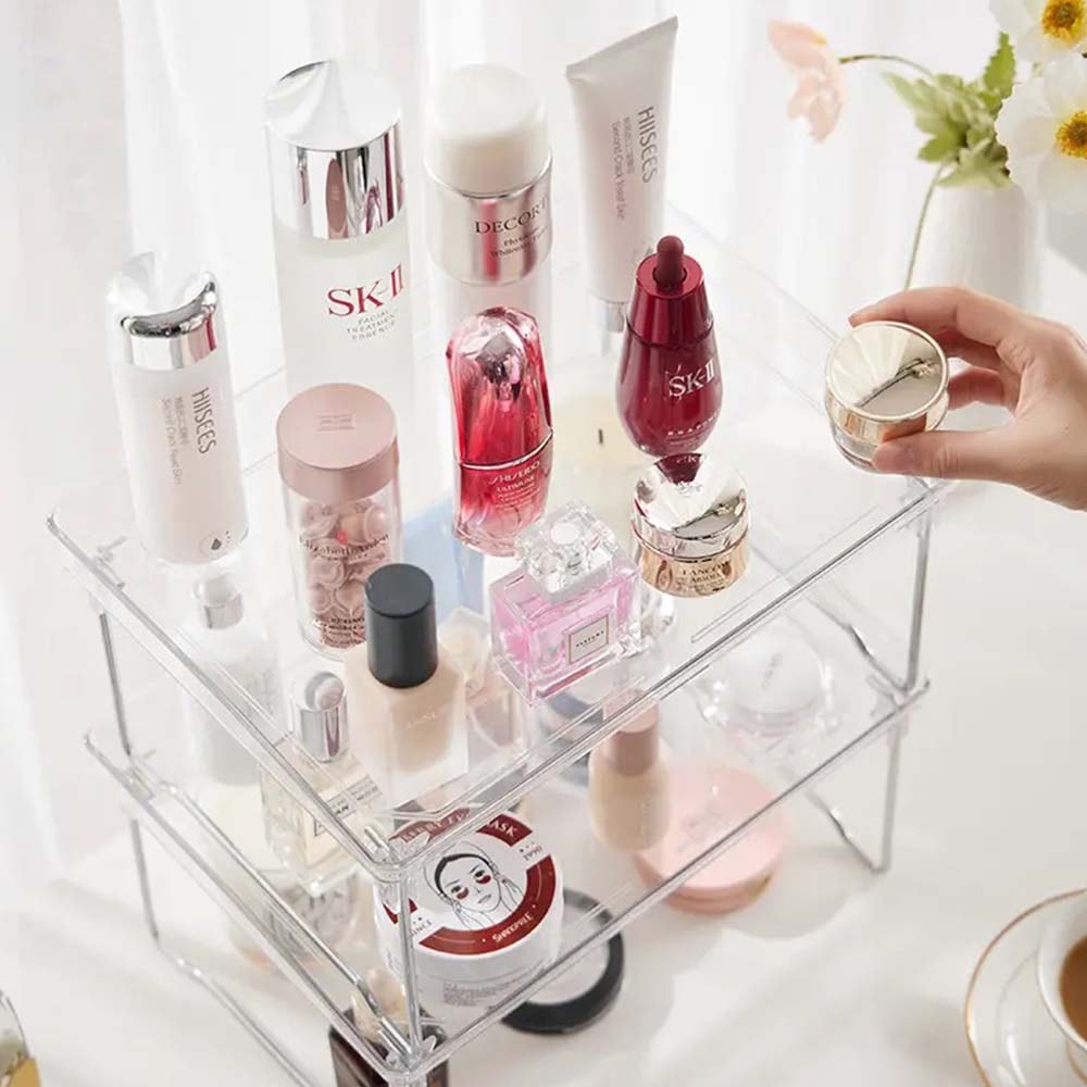 Prateleira Organizadora de Cosméticos em Acrílico Dobrável Prateleira Organizadora de Cosméticos em Acrílico Dobrável