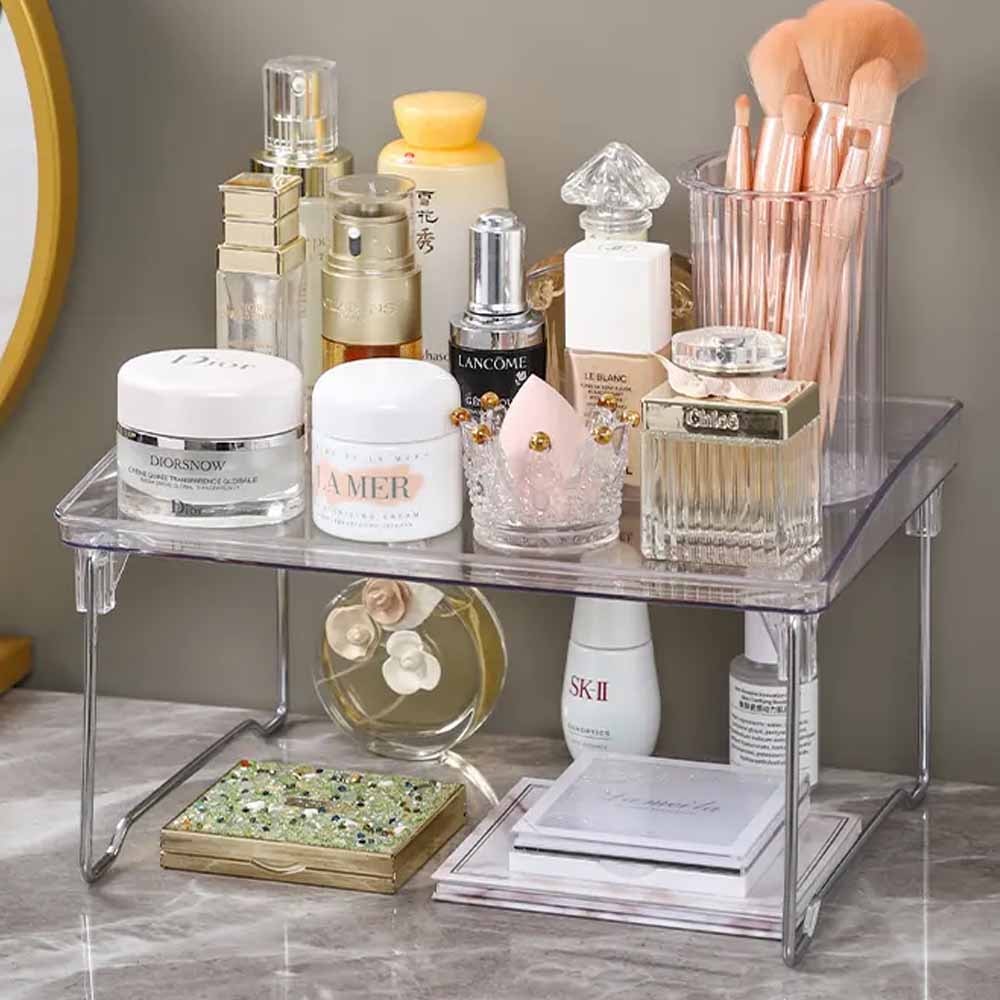 Prateleira Organizadora de Cosméticos em Acrílico Dobrável Prateleira Organizadora de Cosméticos em Acrílico Dobrável