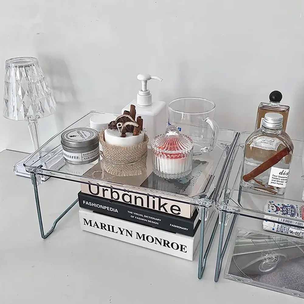 Prateleira Organizadora de Cosméticos em Acrílico Dobrável Prateleira Organizadora de Cosméticos em Acrílico Dobrável