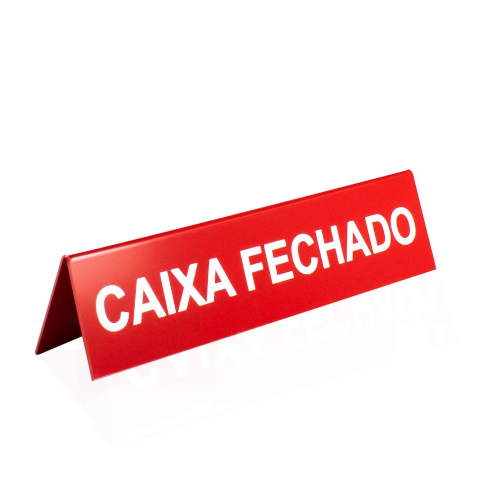 Prisma de Mesa Placa Caixa Fechado
