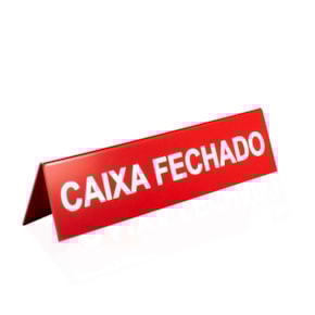 Prisma de Mesa Placa Caixa Fechado
