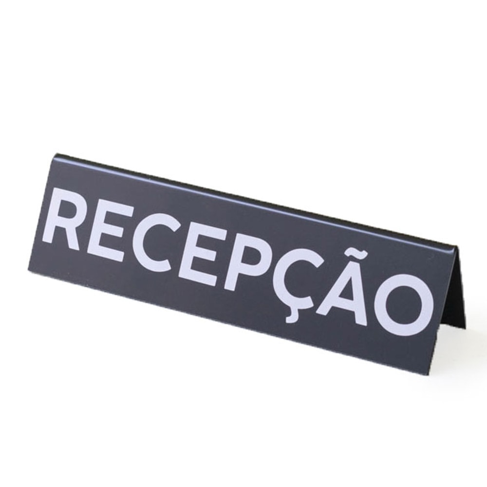 Prisma de Mesa Placa Recepção Prisma de Mesa Placa Recepção