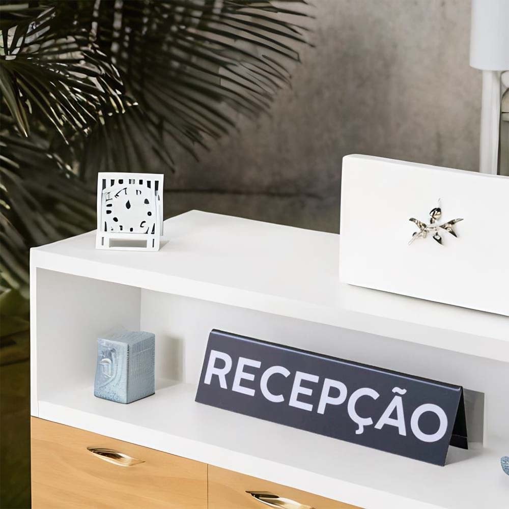 Prisma de Mesa Placa Recepção Prisma de Mesa Placa Recepção