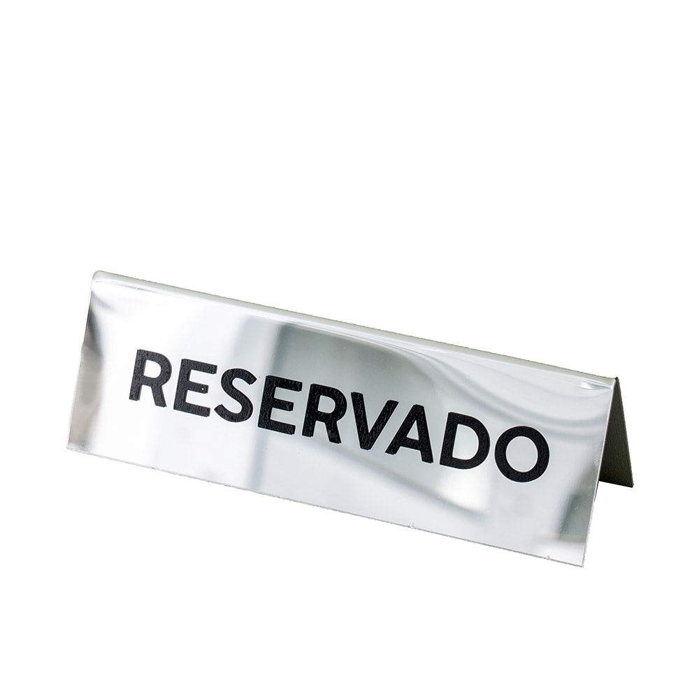 Prisma de Mesa Placa Reservado Prisma de Mesa Placa Reservado