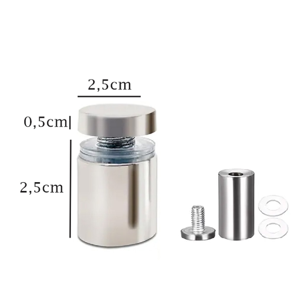 Prolongador Espaçador em Inox 25x30mm Prolongador Espaçador em Inox 25x30mm