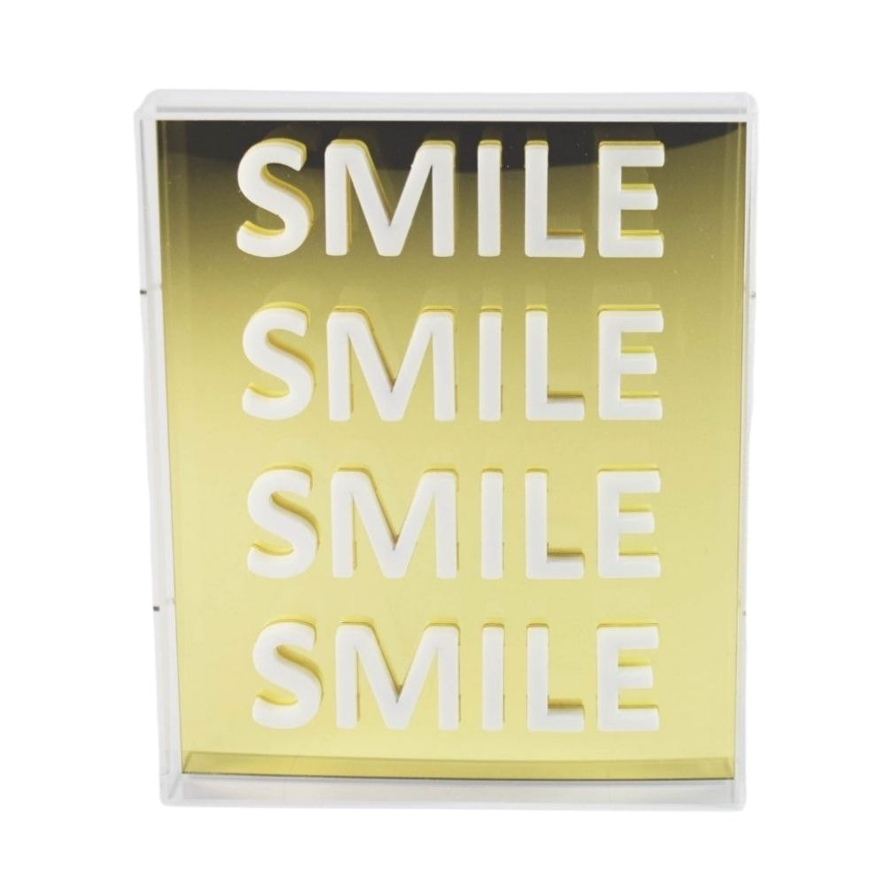 Quadro Decorativo Em Acrílico Alto Relevo - Smile