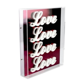 Quadro Decorativo em Acrílico Alto Relevo – Love

