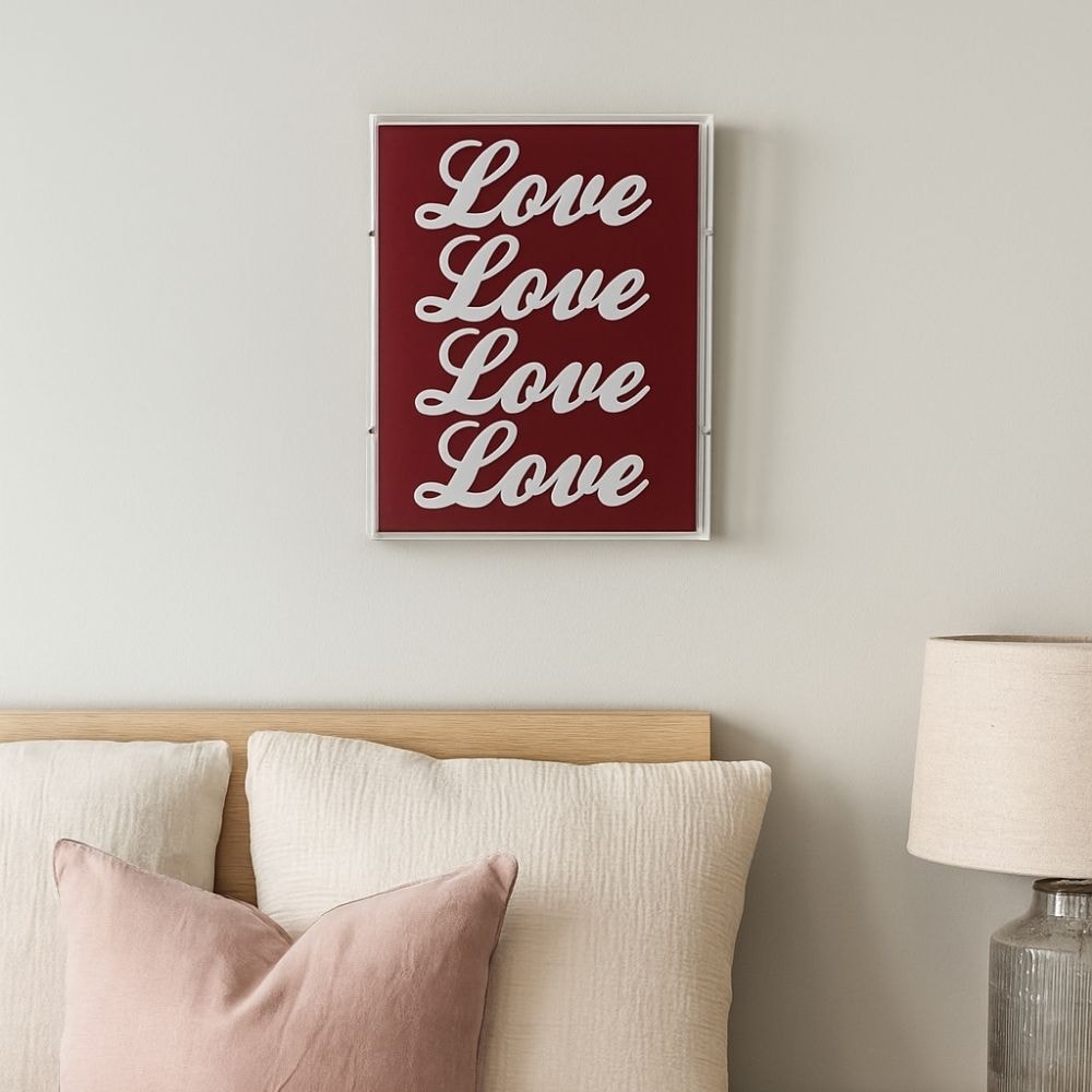 
Quadro Decorativo em Acrílico Alto Relevo – Love

