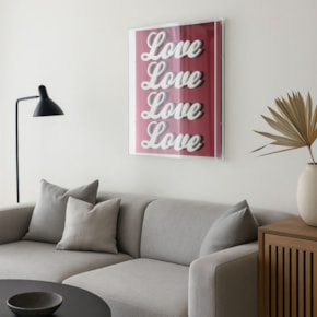 Quadro Decorativo em Acrílico Alto Relevo – Love
