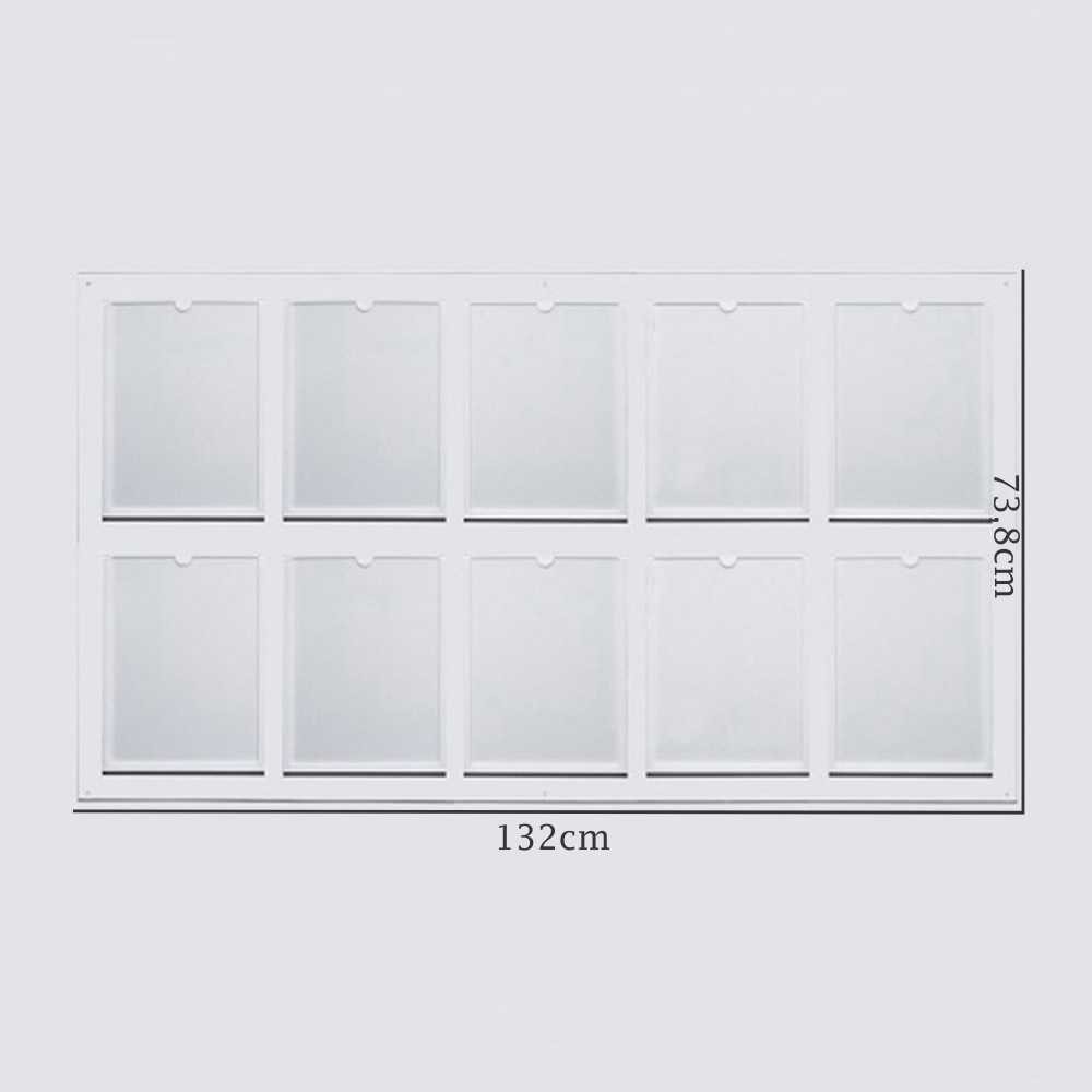 Quadro Informativo com 10 Bolsas A4 Vertical Quadro Informativo com 10 Bolsas A4 Vertical