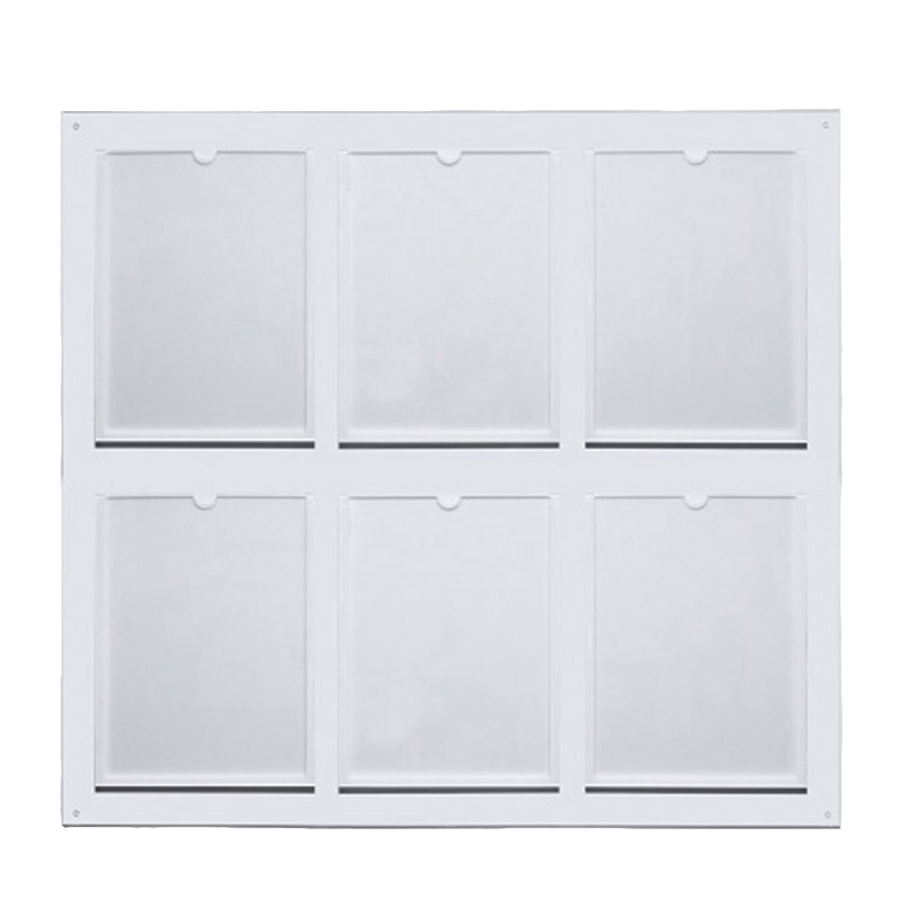 Quadro Informativo com 6 Bolsas A4 Quadro Informativo com 6 Bolsas A4