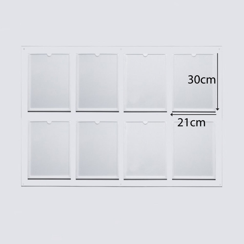 Quadro Informativo com 8 Bolsas A4 Quadro Informativo com 8 Bolsas A4