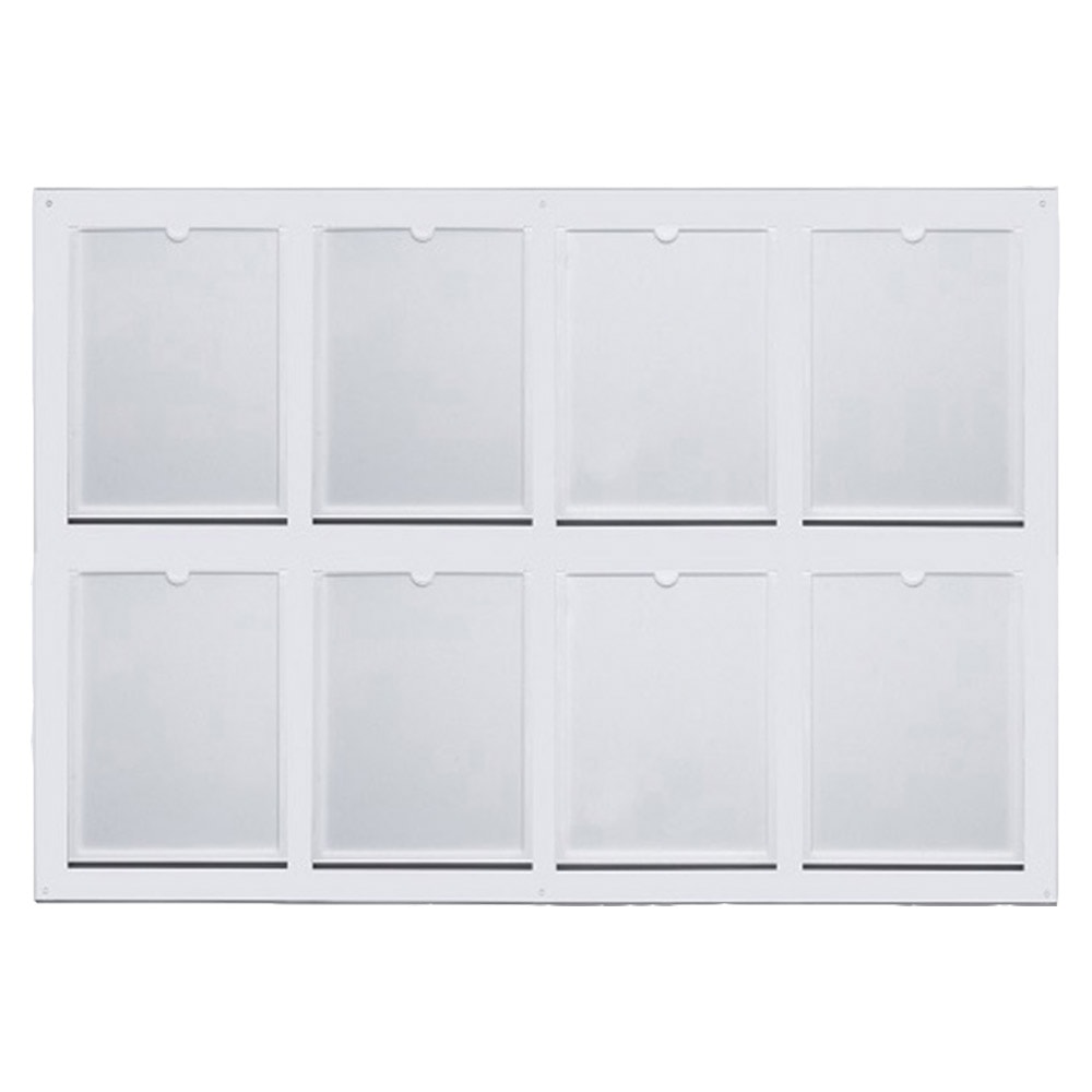 Quadro Informativo com 8 Bolsas A4 Quadro Informativo com 8 Bolsas A4