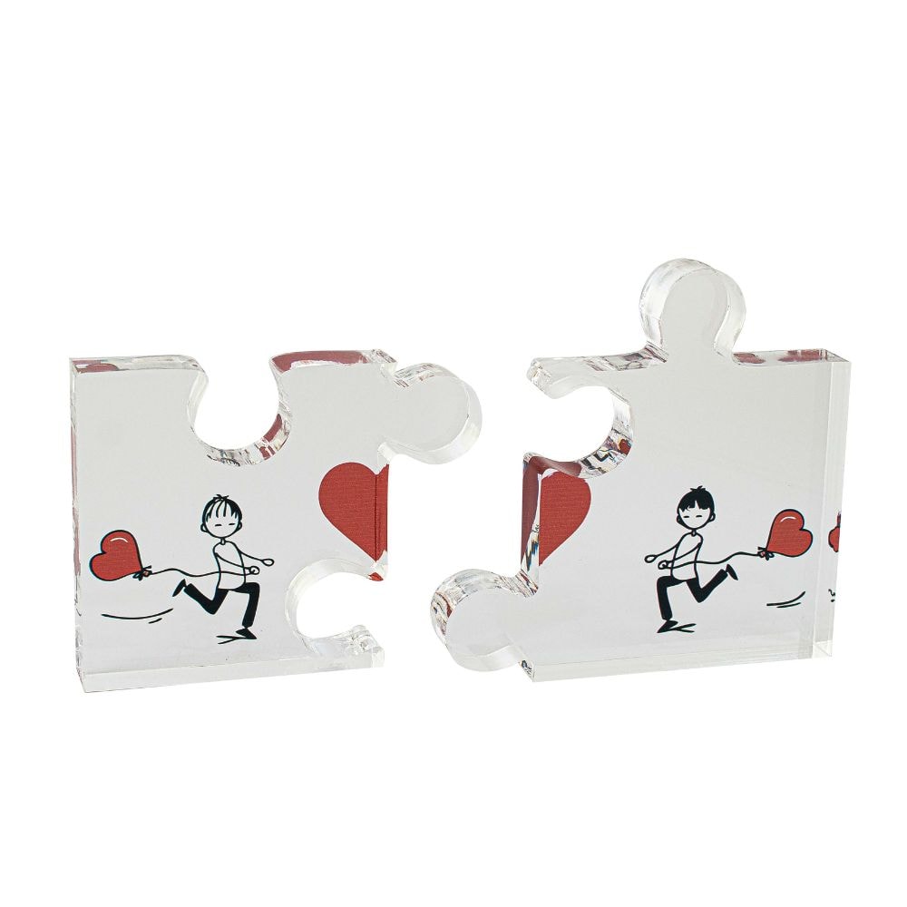 Quebra Cabeça Decorativo em Acrílico para Casal Quebra Cabeça Decorativo em Acrílico para Casal