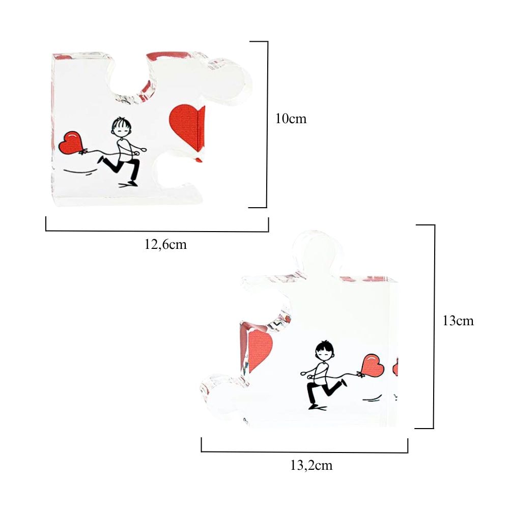 Quebra Cabeça Decorativo em Acrílico para Casal Quebra Cabeça Decorativo em Acrílico para Casal