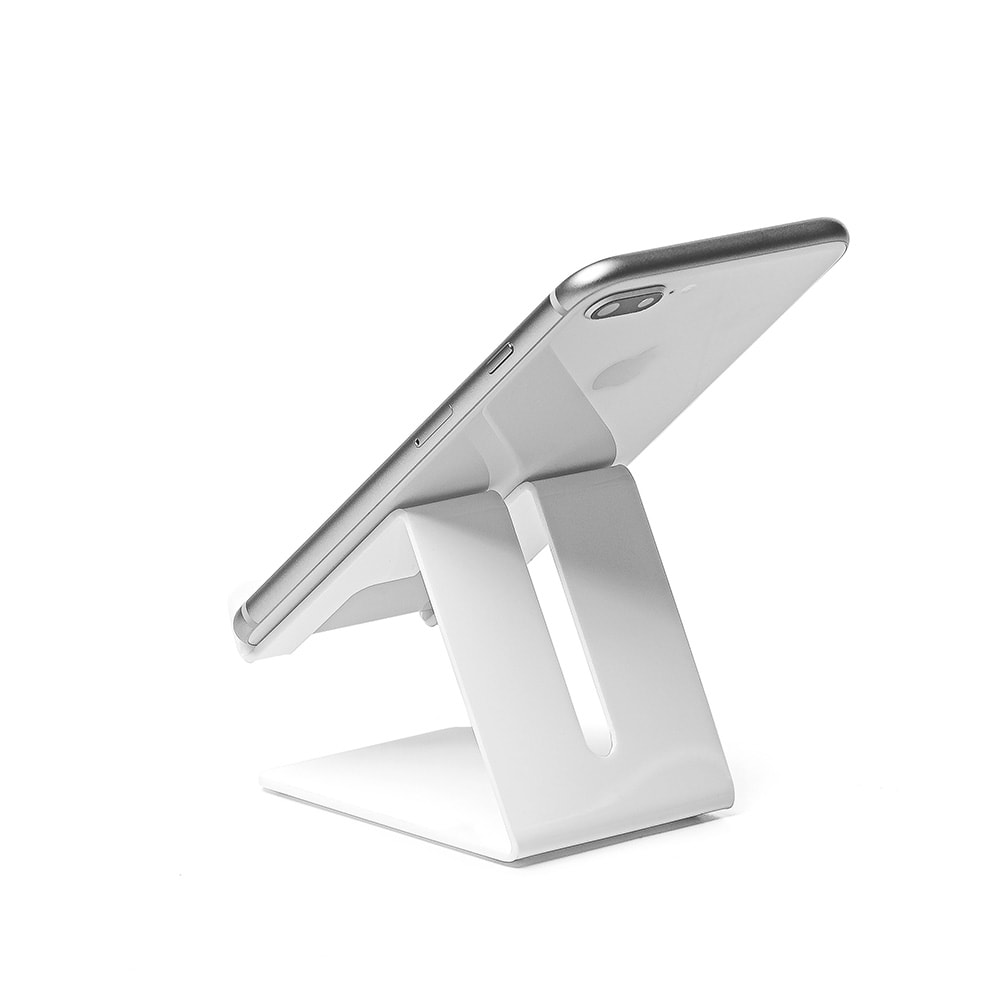 Suporte Celular Universal em Acrílico Branco Suporte Celular Universal em Acrílico Branco