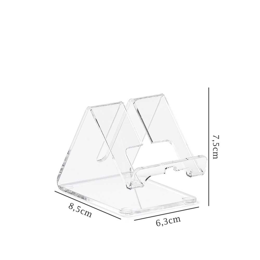 Suporte Celular Universal em Acrílico Cristal Suporte Celular Universal em Acrílico Cristal