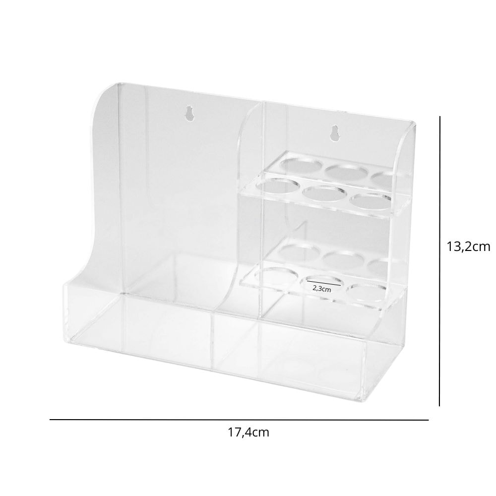 Suporte em Acrílico Para Pincéis Atômicos e Apagador Suporte em Acrílico Para Pincéis Atômicos e Apagador